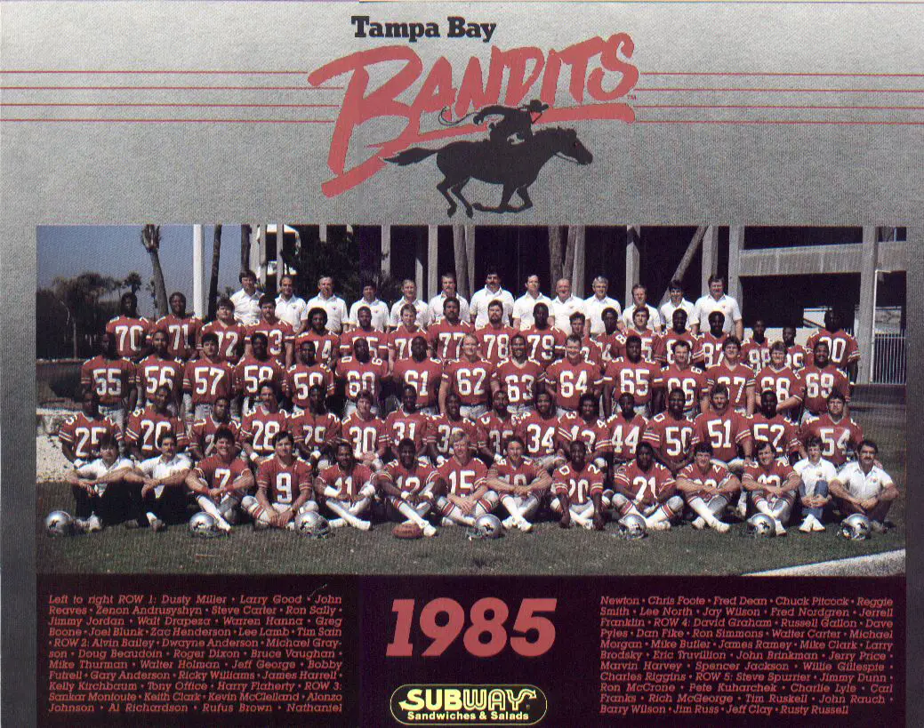 1985 Tampa Bay Bandits